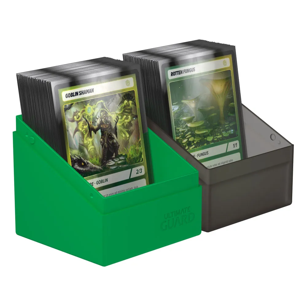 Ultimate Guard Boulder 100+ Synergy (76 x 75 x 98.5 mm) - Black/Green